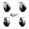Service Caster 4 Inch Polyolefin Caster Set with Roller Bearings 2 Swivel 2 Rigid SCC SCC-20S420-POR-2-R-2 - alternate 6